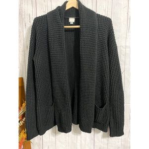 A NEW DAY Open Front Cardigan Black Large